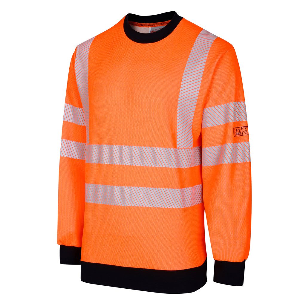 GFRAS17 High Visibility Orange FR & AS Sweatshirt