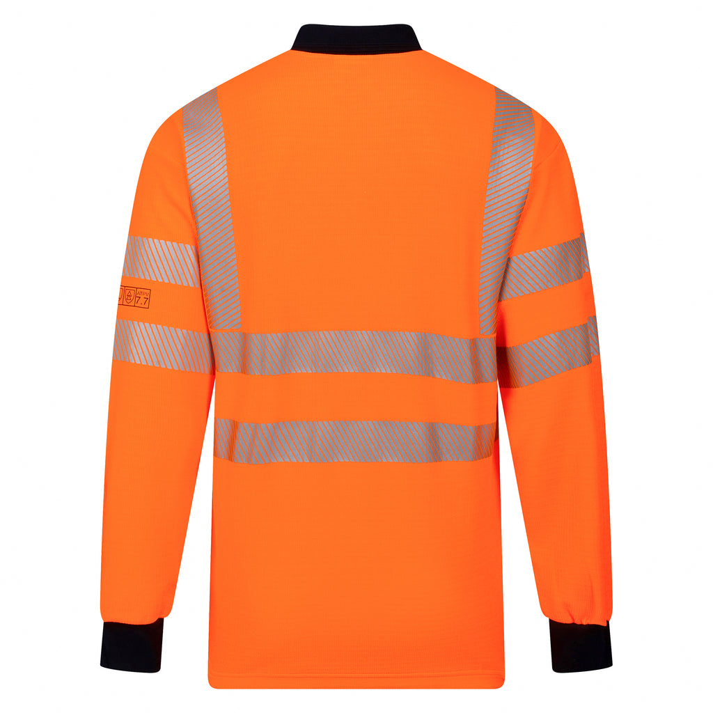 GFRAS01 Hi Viz Orange FR & AS Polo