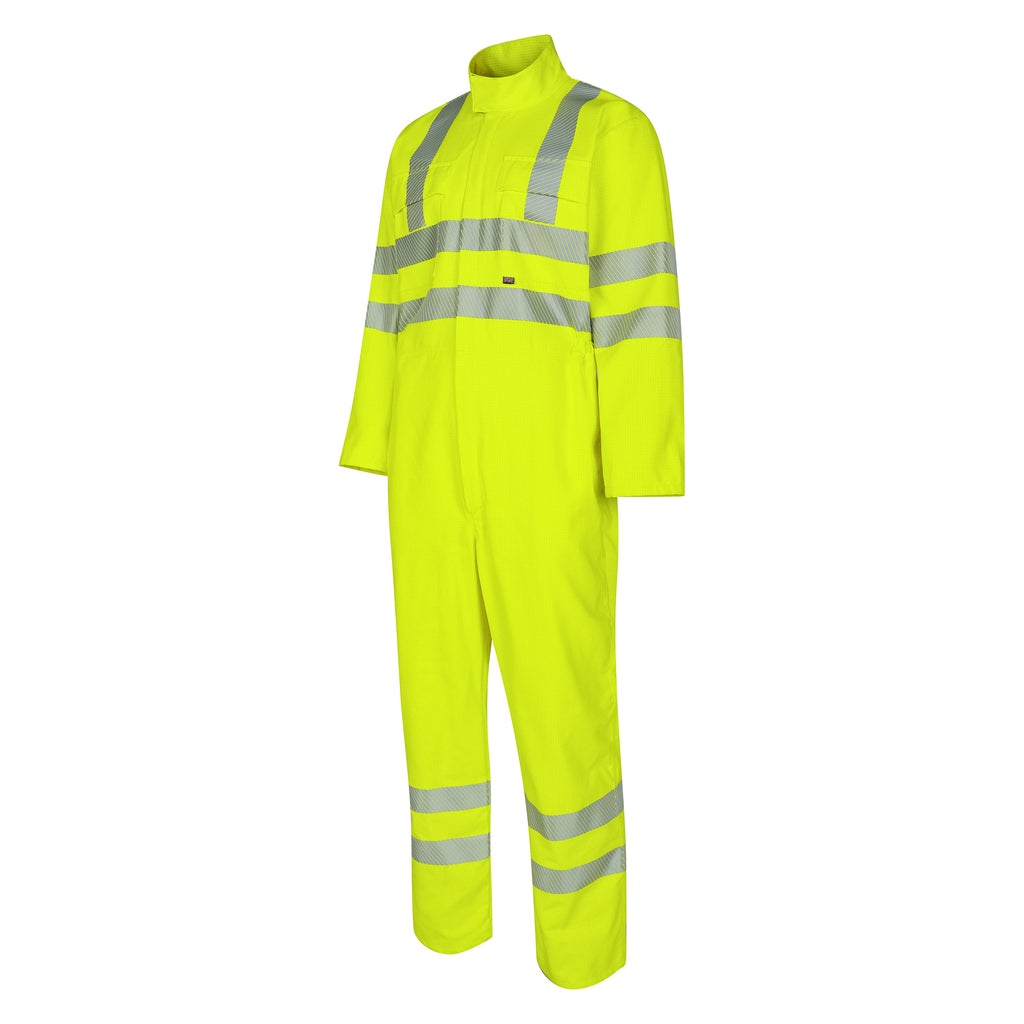 AFRAS64 Hi Vis Yellow FR & AS Arc Coverall