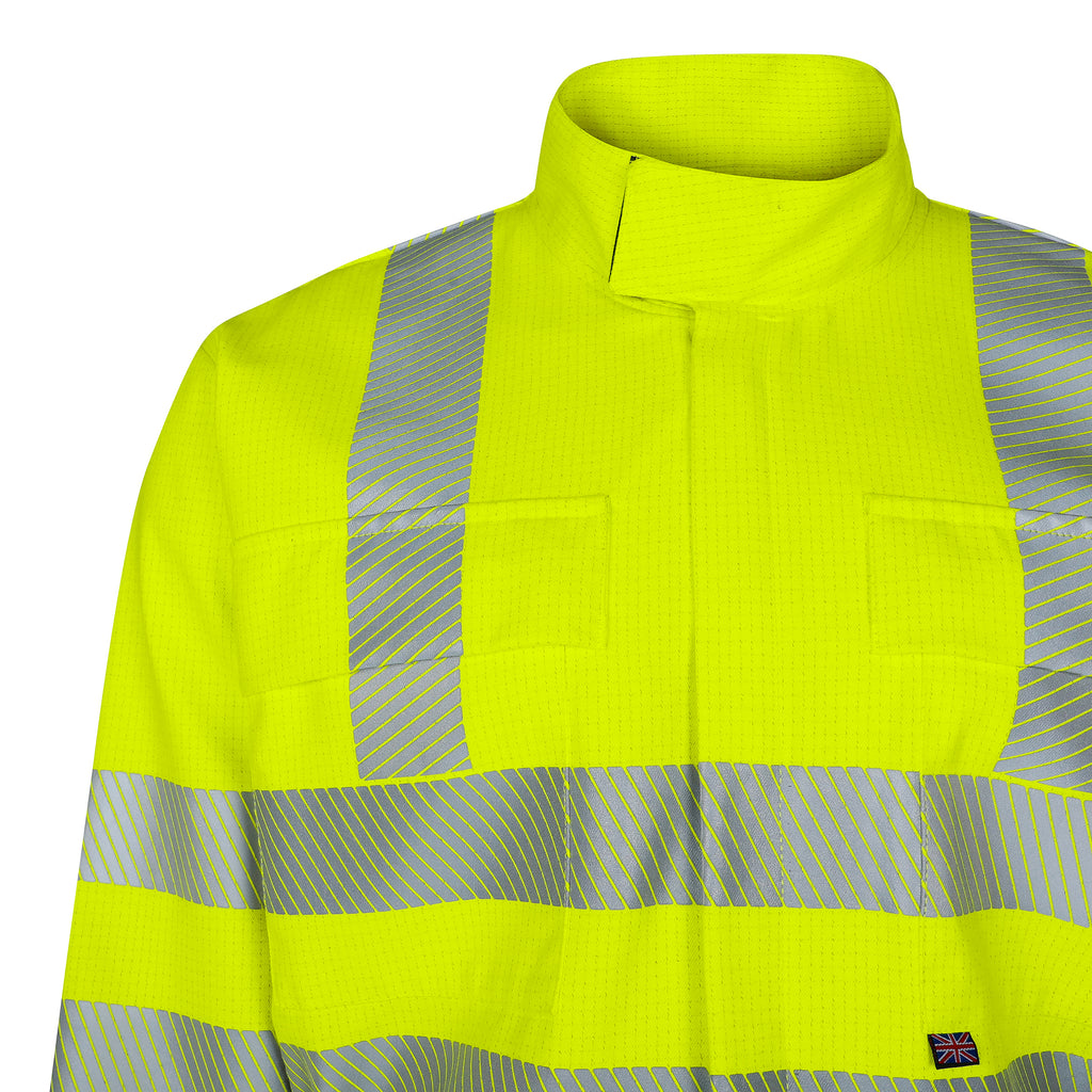 AFRAS64 Hi Vis Yellow FR & AS Arc Coverall
